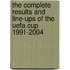 The Complete Results And Line-Ups Of The Uefa Cup 1991-2004