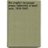 The English-Language Press Networks of East Asia, 1918-1945