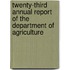 Twenty-Third Annual Report Of The Department Of Agriculture