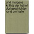 Und morgens krähte der Hahn! Dorfgeschichten rund um Halle