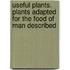 Useful Plants. Plants Adapted for the Food of Man Described