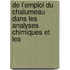 de L'Emploi Du Chalumeau Dans Les Analyses Chimiques Et Les