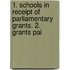 1. Schools in Receipt of Parliamentary Grants. 2. Grants Pai