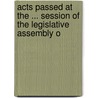 Acts Passed at the ... Session of the Legislative Assembly o door Wisconsin Wisconsin