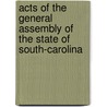Acts of the General Assembly of the State of South-Carolina door South Carolina