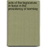 Acts of the Legislature in Force in the Presidency of Bombay