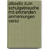 Alkestis Zum Schulgebrauche Mit Erklrenden Anmerkungen Versc