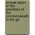 Annual Report of the Secretary of the Commonwealth to the Go