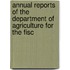 Annual Reports of the Department of Agriculture for the Fisc