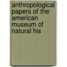 Anthropological Papers of the American Museum of Natural His door History American Museum