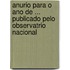 Anurio Para O Ano de ... Publicado Pelo Observatrio Nacional