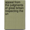 Appeal from the Judgments of Great Britain Respecting the Un door Robert Walsh