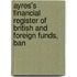 Ayres's Financial Register of British and Foreign Funds, Ban