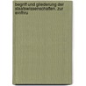 Begriff Und Gliederung Der Staatswissenschaften. Zur Einfhru door Georg Von Mayr