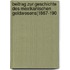 Beitrag Zur Geschichte Des Mexikanischen Geldwesens(1867-190