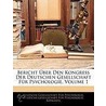 Bericht Ber Den Kongress Der Deutschen Gesellschaft Fr Psych door Psychologie Deutsche Gesell