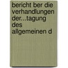 Bericht Ber Die Verhandlungen Der...Tagung Des Allgemeinen D by Allgemeiner Deuts Neuphilologen-Verband