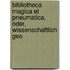 Bibliotheca Magica Et Pneumatica, Oder, Wissenschaftlich Geo