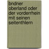 Bndner Oberland Oder Der Vorderrhein Mit Seinen Seitenthlern door Gottfried Ludwig Theobald