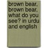 Brown Bear, Brown Bear, What Do You See? In Urdu And English