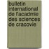 Bulletin International de L'Acadmie Des Sciences de Cracovie