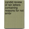 Candid Review of Ten Letters Containing Reasons for Not Embr door Russel Canfield