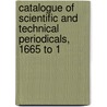 Catalogue of Scientific and Technical Periodicals, 1665 to 1 door Henry Carrington Bolton