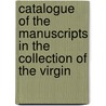 Catalogue of the Manuscripts in the Collection of the Virgin door Society Virginia Histor
