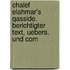 Chalef Elahmar's Qasside. Berichtigter Text, Uebers. Und Com
