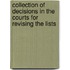 Collection of Decisions in the Courts for Revising the Lists