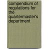 Compendium of Regulations for the Quartermaster's Department door United States. Army.