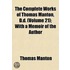 Complete Works of Thomas Manton, D.D. (Volume 21); With a Me