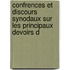 Confrences Et Discours Synodaux Sur Les Principaux Devoirs D