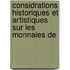 Considrations Historiques Et Artistiques Sur Les Monnaies de