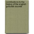 Contributions To The History Of The English Gutturals Sounds