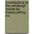 Contributions to the Edinburgh Review by Francis Jeffrey, Vo