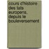 Cours D'Histoire Des Tats Europens, Depuis Le Bouleversement