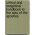 Critical And Exegetical Handbook To The Acts Of The Apostles