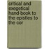 Critical and Exegetical Hand-Book to the Epistles to the Cor