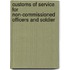 Customs of Service for Non-Commissioned Officers and Soldier