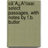 Cã¯Â¿Â½Sar. Select Passages, With Notes By F.B. Butler