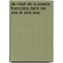 De L'etat De La Poesie Francoise Dans Les Xiie Et Xiiie Siec