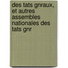 Des Tats Gnraux, Et Autres Assembles Nationales Des Tats Gnr door Onbekend