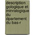 Description Gologique Et Minralogique Du Dpartement Du Bas-R