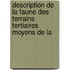 Description de La Faune Des Terrains Tertiaires Moyens de La