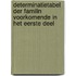 Determinatietabel Der Familin Voorkomende in Het Eerste Deel