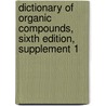Dictionary of Organic Compounds, Sixth Edition, Supplement 1 door John Buckingham