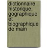 Dictionnaire Historique, Gographique Et Biographique de Main door Clestin Port