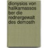 Dionysios Von Halikarnassos Ber Die Rednergewalt Des Demosth