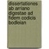 Dissertationes Ab Arriano Digestae Ad Fidem Codicis Bodleian